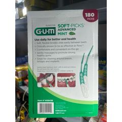 Tăm Gum Soft-Picks Advanced Mint tăm nha khoa Gum hương bạc hà [Hàng Mỹ]