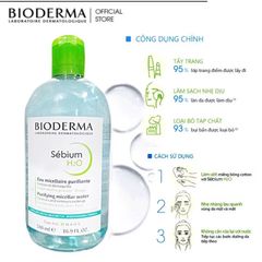 Nước Tẩy Trang Bioderma Chính Hãng Cho Da Dầu Mụn, Nhạy Cảm 500ml 643994