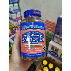 [Chính hãng -Hàng AIR] Viên dầu cá Alaska Omega Wild Alaskan Salmon Oil 1000mg