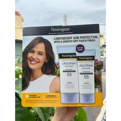 Neutrogena Ultra Sheer SPF 55 PA +++ gồm 2 tuýp Hàng Mỹ