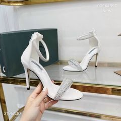 (Lẻ size 37) giày cao gót quai ngang đính đá sang trọng thanh lịch gót cao 7cm