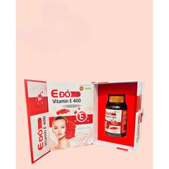 Viên Vitamin E Đỏ 400 giúp chống oxy hoá,giảm nguy cơ lão hoá da,tăng đàn hồi da(Hộp 30 viên)