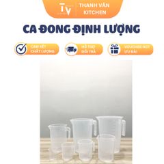 Ca Đong Định Lượng Pha Chế Nhựa PP Cao Cấp - Dụng Cụ Nhà Bếp Đẹp, Chất Lượng Tốt, Đa Dạng Kiểu Dáng 100ml Đến 5000ml (TV254-1)