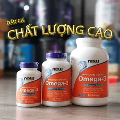 Viên Uống NOW Omega 3 Fish Oil 90 Viên – bổ sung omega