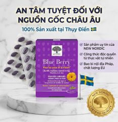 Viên Uống Bổ Mắt New Nordic Blue Berry 60 Viên - Hỗ Trợ Thị Lực và Trí Nhớ Từ Thiên Nhiên, Dinh Dưỡng