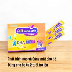 Thực phẩm DHA Não Mắt Trẻ Em tốt cho não bộ,thị lực( Hộp 20 gói)