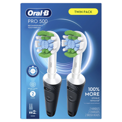 Bàn Chải Điện Oral-B Pro 500 - Công Nghệ Làm Sạch 2D Action, 2 Chế Độ Làm Sạch Sâu & Răng Nhạy Cảm