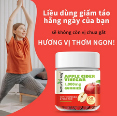 NATURE'S KEY Kẹo Giấm Táo Giảm Cân- Hỗ Trợ Tiêu Hóa (1 Hộp 60 viên)
