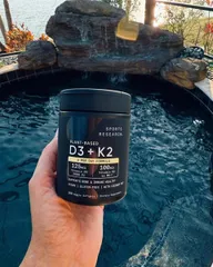 Viên uống Vitamin D3 K2 Sports Research 30 viên – hỗ trợ xương và hấp thụ canxi
