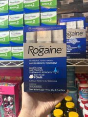 Set 3 Kem mọc râu, tóc Nam Rogaine Minoxidil 5% Foam Dạng Bọt 3x60ml 644612
