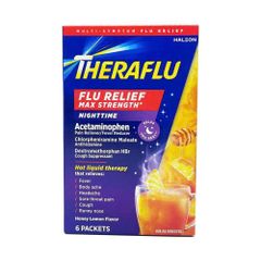 [HÀNG MỸ] Bột Pha Uống Hương Mật Ong Chanh Theraflu hộp ban đêm