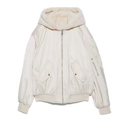 (Freesize) Áo Khoác Bomber Hai Lớp Lót Lông Cừu Dày Dáng Rộng Unisex Có Mũ Giữ Ấm Mùa Đông - Form Oversize Basic
