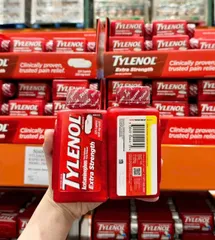 Tylenol 325v 500mg hàng Mỹ giúp giảm đau hạ sốt