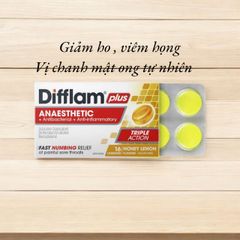 Kẹo ngậm Difflam giảm ho, khan họng từ Úc