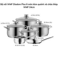 Bộ nồi WMF Diadem Plus 6 món