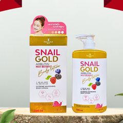 Combo 2 Chai Sữa dưỡng thể body Snail Gold Arbutin Mix Berry Body Lotion Precious Skin 500ml