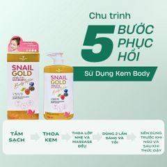 Combo 2 Chai Sữa dưỡng thể body Snail Gold Arbutin Mix Berry Body Lotion Precious Skin 500ml