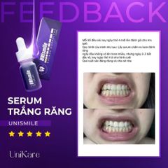 Serum Trắng Răng Unismile 10ml – Tinh Chất Làm Trắng Răng, Hỗ Trợ Giảm Ố Vàng, Làm Sạch Mảng Bám