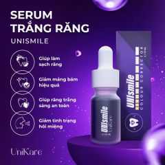 Serum Trắng Răng Unismile 10ml – Tinh Chất Làm Trắng Răng, Hỗ Trợ Giảm Ố Vàng, Làm Sạch Mảng Bám