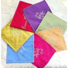 Combo 2 vỏ gối (Áo gối) Satin thêu hoa siêu đẹp