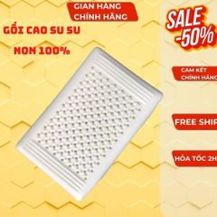 Gối Cao Su Đúc Nguyên Khối Cao Cấp Có Gai Massage Vai Cổ Gáy - Gối Nằm, Gối Ôm Cao Su Thiên Nhiên