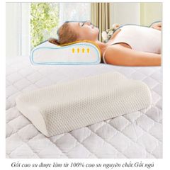 Gối cao su non tự nhiên cao cấp ZARA chữ U người lớn chống ngáy hỗ trợ giảm mỏi cổ vai gáy siêu mềm dễ chịu ngủ ngo