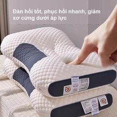 Gối massage đậu nành, ruột gối bông chất liệu cotton Gối Spa Chống Đau Mỏi Vai Gáy Mẫu Mới 2023