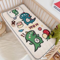 Chiếu điều hòa cho bé cao su non 5D, 60x120cm Tặng kèm vỏ gối