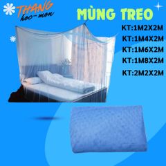 Mùng ngủ giăng dây đủ kích thước, màn ngủ dày lỗ nhỏ chống côn trùng tuyệt đối