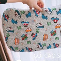 Gối nằm cao su non chống méo đầu, dùng cho bé đi học mềm mại, êm ái