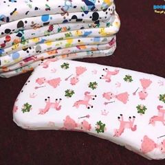 Gối nằm cao su non chống méo đầu, dùng cho bé đi học mềm mại, êm ái