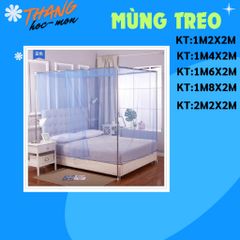 Mùng ngủ giăng dây đủ kích thước, màn ngủ dày lỗ nhỏ chống côn trùng tuyệt đối