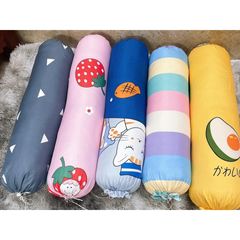 Vỏ gối ôm, áo gối cotton 30x100cm mẫu ngẫu nhiên