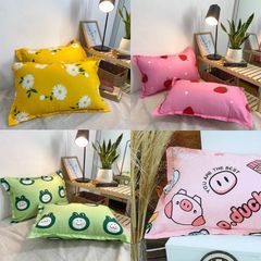 Vỏ gối nằm COTTON trần bông siêu mềm mại kích thước 40 x 60 cm Và 50 X 70cm