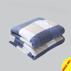 Chăn hè chần bông 2 mặt mền size 1m6 x 2m chất liệu cotton thoáng mát