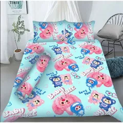 NGẪU NHIÊN Bộ ga vỏ gối 4  món mẫu Caro 1m6x2m (1 ga bo chun, 1 áo gối ôm, 2 áo gối nằm)