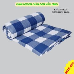 Chăn hè chần bông 2 mặt mền size 1m6 x 2m chất liệu cotton thoáng mát