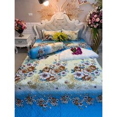Chăn hè chần bông đắp 2 mặt mền size 1m6 x 2m chất liệu cotton thoáng mát
