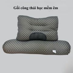 Gối ngủ Spa chống đau vai gáy vải bông chống ngáy, giúp cải thiện giấc ngủ