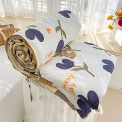 Chăn Hè 2mx2m3 Cotton Đũi chần bông Xơ Đậu Nành Hữu Cơ phong cách Hàn Quốc xinh xắn