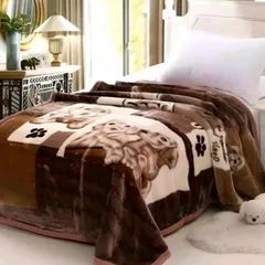 [1m9x2m1] Mền nhung cao cấp 2 lớp, nặng 2.5kg, kích thước 1m8 x 2m, ấm áp cho mùa đông.