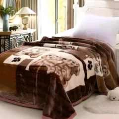 [1m9x2m1] Mền nhung cao cấp 2 lớp, nặng 2.5kg, kích thước 1m8 x 2m, ấm áp cho mùa đông.