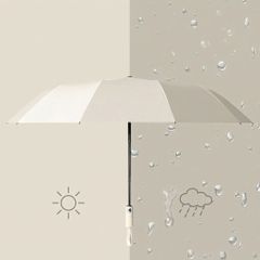 Ô Dù Gấp Gọn Cán Sắt Siêu Bền - Tán Rộng 105cm Che Nắng Mưa Tiện Lợi