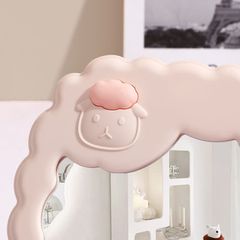 Gương Trang Điểm Để Bàn Hình Chữ Nhật - Mặt Kính Tráng Bạc Siêu Nét (20x16.5cm)
