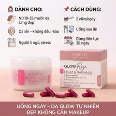 Viên Uống Dưỡng Sáng Da Biocyte GlowRose 60 Viên – Căng Mịn, Hồng Hào, Rạng Rỡ Tự Nhiên