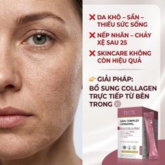 Bột Uống Đẹp Da Biocyte Skin Complex Liposomal 14 Gói – Căng Mịn, Dưỡng Ẩm, Sáng Da Tự Nhiên