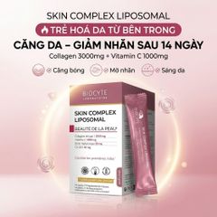 Bột Uống Đẹp Da Biocyte Skin Complex Liposomal 14 Gói – Căng Mịn, Dưỡng Ẩm, Sáng Da Tự Nhiên