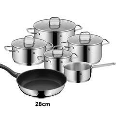 Bộ nồi WMF Inspiration 6 món kèm quánh và chảo chống dính WMF Devil 28 cm