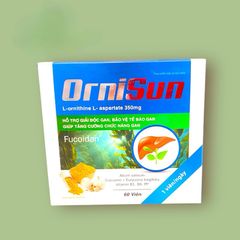 Thực phẩm Ornisun hỗ trợ giải độc gan,bảo vệ tế bào gan cho người suy gan,xơ gan(Hộp 60 viên)