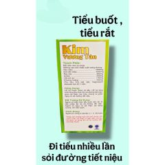 Viên uống Kim Vương Tán hỗ trợ đào thải sỏi đường tiết niệu,giảm tiểu buốt tiểu rắt do sỏi(Chai 60viên)